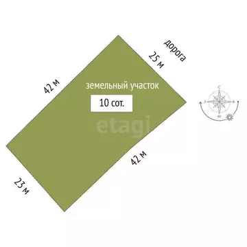 Участок в село Зиново, улица Победы (10 м)