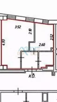 1-к кв. Белгородская область, Белгород Вокзальная ул., 26Ас1 (26.8 м)