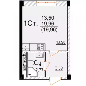 Студия Дагестан, Дербент ул. Графа Воронцова, 78скА-5 (19.96 м)