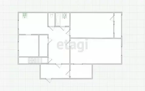 3-к кв. Костромская область, Ветлужский пгт ул. Чайковского, 22А (64.3 ...