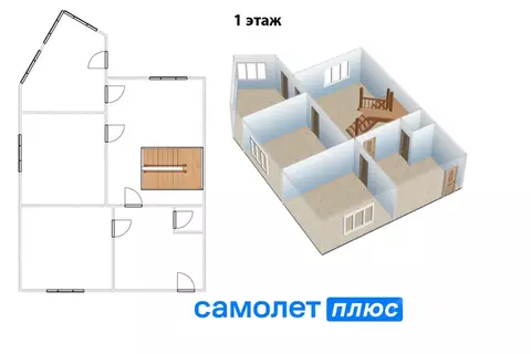 Коттедж в Кемеровская область, Кемеровский район, с. Верхотомское ...