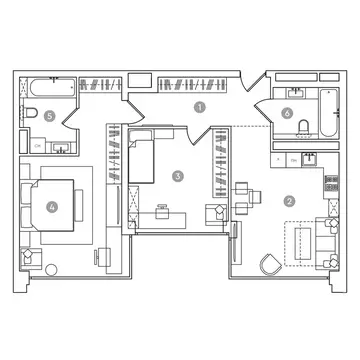 3-комнатная квартира: Москва, проспект Академика Сахарова, 7 (79.5 м)