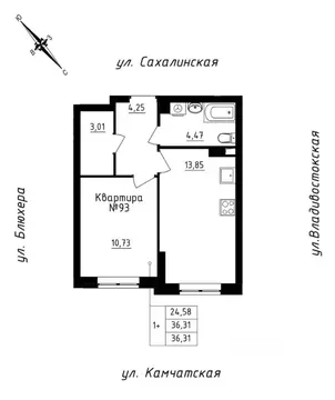 1-к кв. Свердловская область, Екатеринбург ул. Кронштадтская, 30 ...