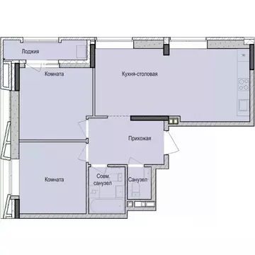 2-к кв. Татарстан, Казань Седьмое Небо жилрайон, Унай жилой комплекс ...