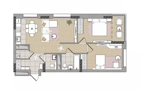 3-к кв. Кировская область, Киров Мелькомбинатовский проезд, 3 (73.4 м)