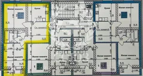 2-к кв. Калужская область, Калуга ул. Белинского, 13 (64.9 м)
