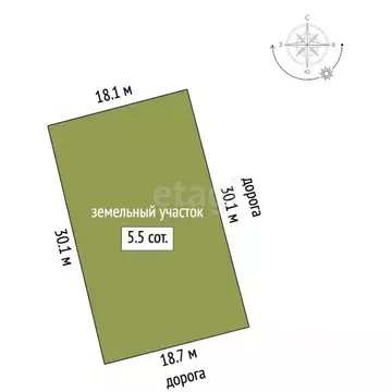 Участок в Ростовская область, Азовский район, Елизаветинское с/пос, ...