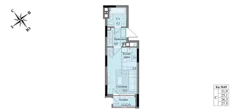 Студия Удмуртия, Ижевск Краски Леса жилой комплекс (26.3 м)