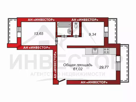 2-к кв. Челябинская область, Челябинский городской округ, пос. ...