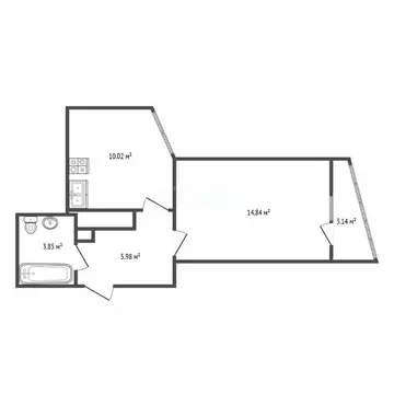 1-к кв. Санкт-Петербург Заневский просп., 42 (38.0 м)