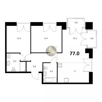 2-комнатная квартира: Санкт-Петербург, набережная Обводного канала, ...