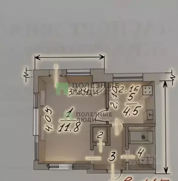 1-к кв. Белгородская область, Белгород Студенческая ул., 10 (21.1 м)