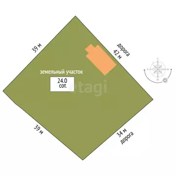 Участок в Псковская область, Порховский муниципальный округ, д. ...