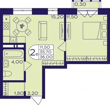 2-к кв. Московская область, Балашиха Железнодорожный мкр, Центр-2 мкр, ...