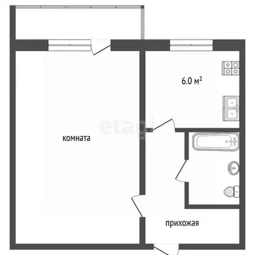 1-к кв. Челябинская область, Челябинск ул. Дзержинского, 99Б (30.0 м)