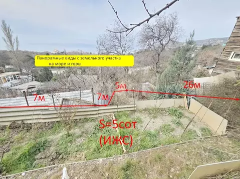 Участок в Крым, Алупка ш. Южнобережное, 4 (5.0 сот.)