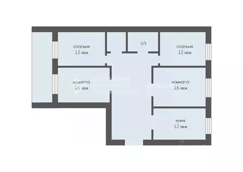 4-к кв. Рязанская область, Рязань Вокзальная ул., 5 (83.1 м)