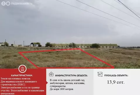 Участок в Оленевка, Садовый переулок (13.9 м)