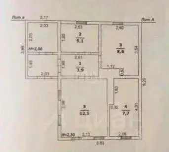Дом в Белгородская область, Новооскольский муниципальный округ, с. ...