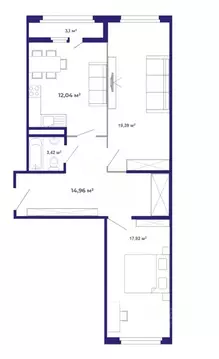 2-к кв. Иркутская область, Иркутский муниципальный округ, Маркова рп, ...