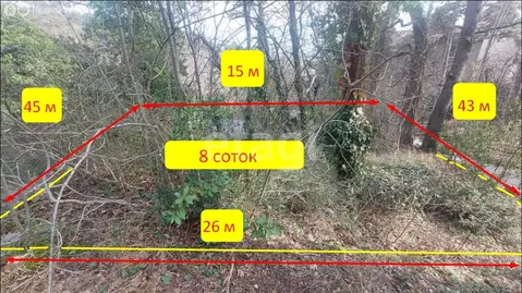 Участок в Кореиз, Парковый спуск (8 м)