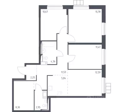 3-к кв. Москва ул. Алхимовская, 1к5 (85.8 м)