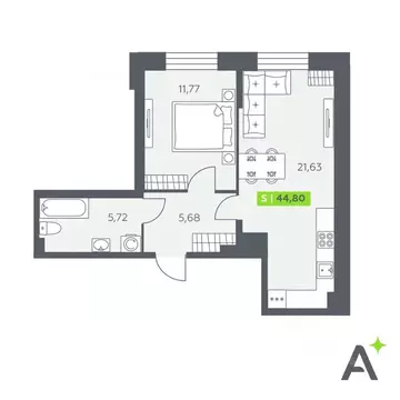 1-к кв. Ленинградская область, Всеволожский район, Заневское городское ...