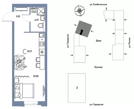 Студия Свердловская область, Екатеринбург муниципальное образование, ...