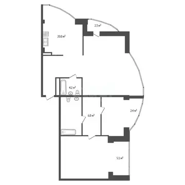 3-к кв. Ставропольский край, Пятигорск Оранжерейная ул. (103.0 м)