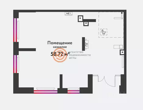 Помещение свободного назначения в Тюменская область, Тюмень ул. 50 лет ...