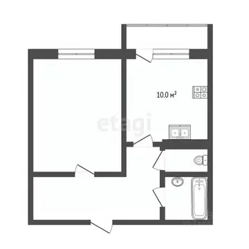 1-к кв. Тюменская область, Тюмень Антипино мкр, ул. Беловежская, 5 ...