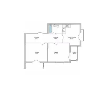 2-к кв. Крым, Судак ул. Инициативных, 80 (70.7 м)