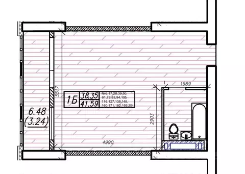 1-к кв. Приморский край, Владивосток Енисейская ул. (41.59 м)