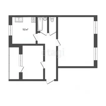 2-к кв. Тюменская область, Тюмень Широтная ул., 148к3 (63.3 м)