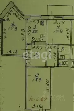 3-к кв. Липецкая область, Липецк Московская ул., 89 (62.0 м)