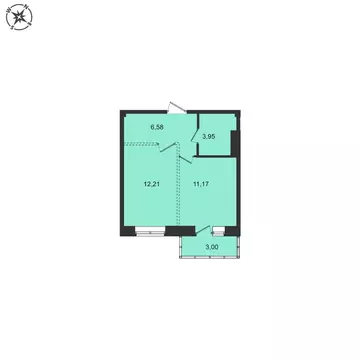 1-к кв. Иркутская область, Иркутский муниципальный округ, с. Мамоны ...