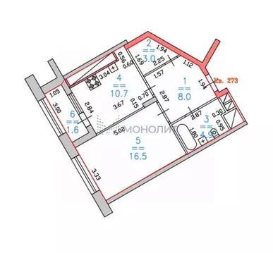 1-к кв. Нижегородская область, Нижний Новгород ул. Владимира ...