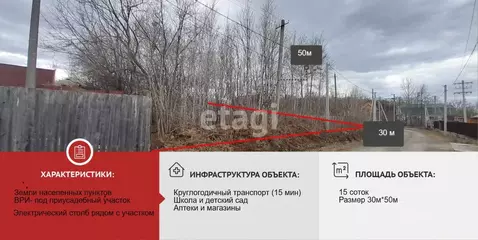 Участок в Хабаровский край, Хабаровский район, с. Ракитное ул. ...