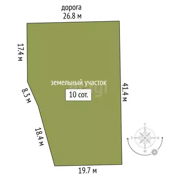 Участок в Перовское сельское поселение, массив Дубки 2 (10 м)