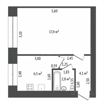 1-к кв. Башкортостан, Уфа ул. Свободы, 15 (31.0 м)