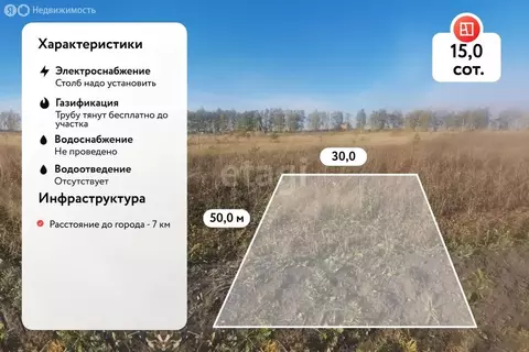 Участок в Луговое, Раздольная улица (15 м)