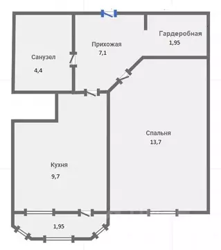 1-к кв. Санкт-Петербург пос. Парголово, Заречная ул., 33 (34.9 м)