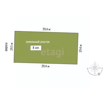 Участок в Тюменская область, Нижнетавдинский район, Строитель ТСН  ...