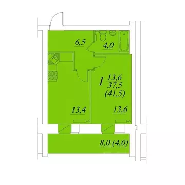 1-к кв. Вологодская область, Вологда Южный мкр,  (41.5 м)