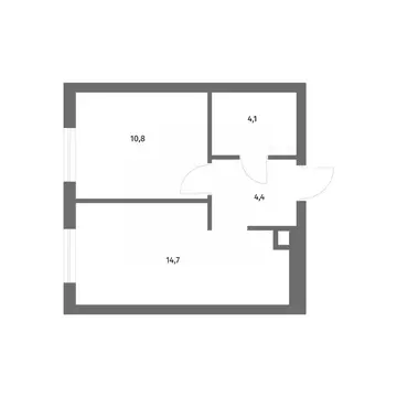 1-к кв. Калининградская область, Гурьевск ул. Имени Антона Пошкуса, ...