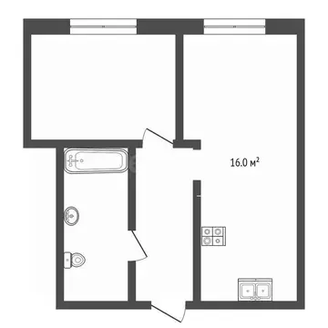 1-к кв. Ханты-Мансийский АО, Сургут Игоря Киртбая ул., 24/1 (38.1 м)