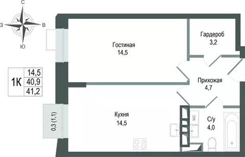 1-к кв. Московская область, Королев Первомайский мкр, Старые Горки дп, ...
