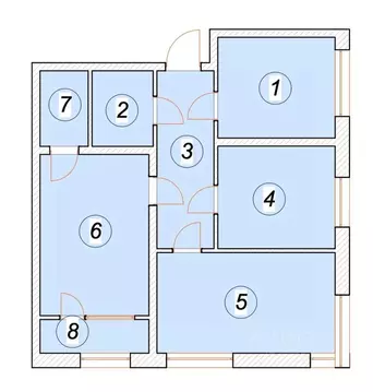 3-к кв. Ульяновская область, Ульяновск Бакинский пер. (79.87 м)