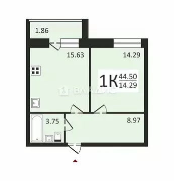 1-к кв. Брянская область, Брянский район, пос. Мичуринский ул. ...