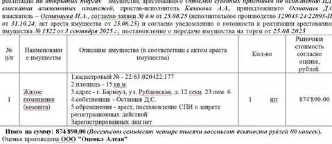 Свободной планировки кв. Алтайский край, Барнаул Восточный мкр, ул. ...